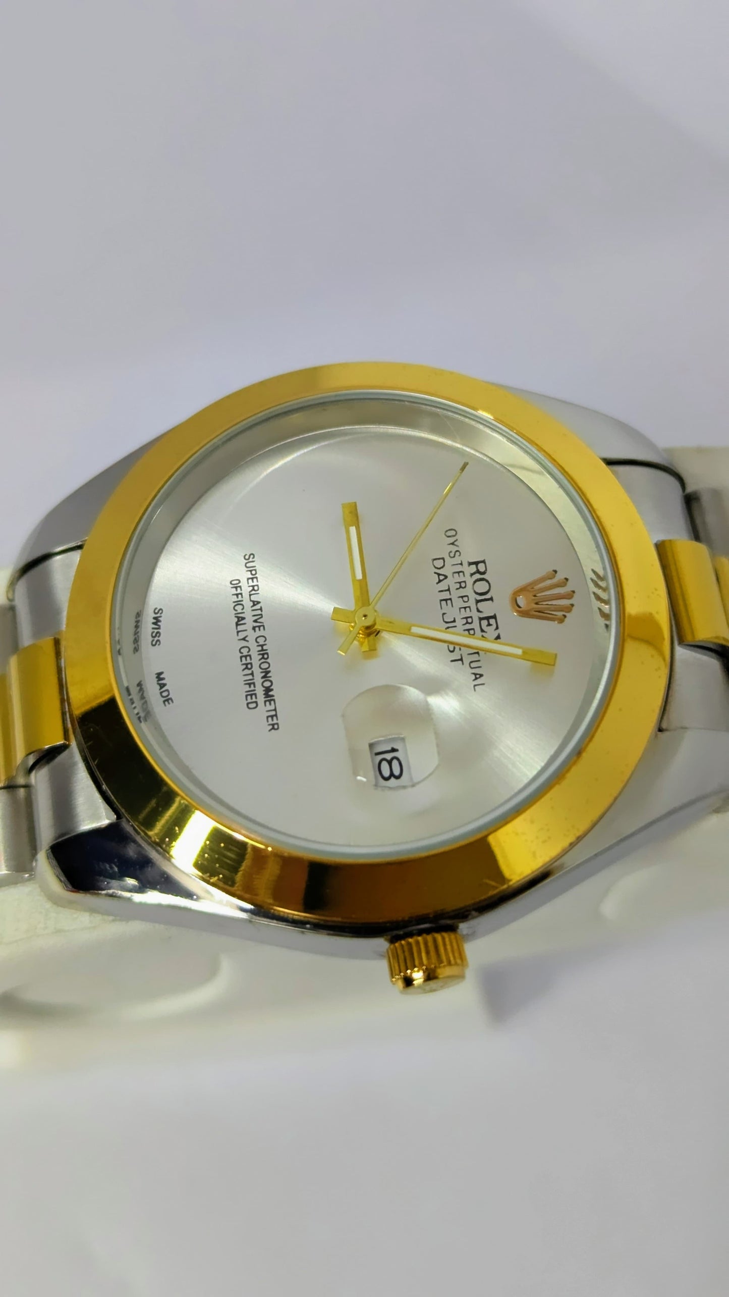 Rolex Date just 36mm Plain Dial.