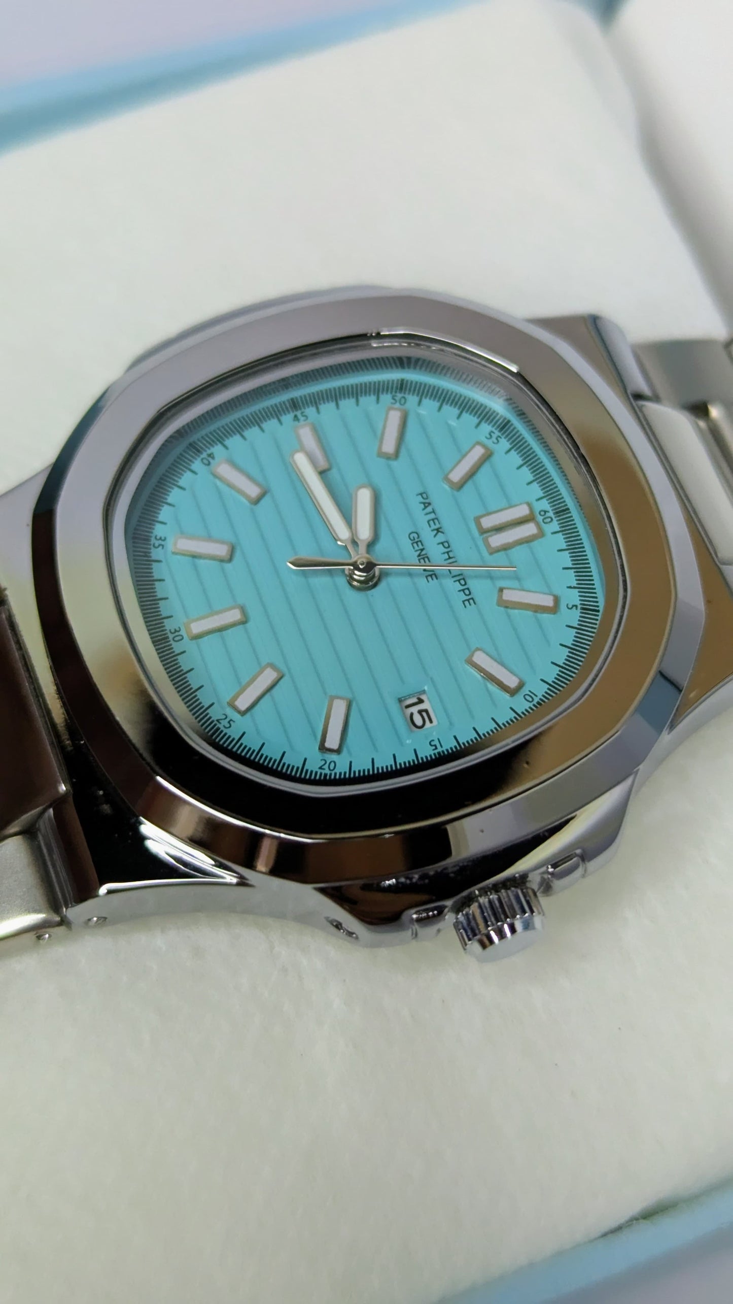 PP Silver with Tiffany Blue Dial.