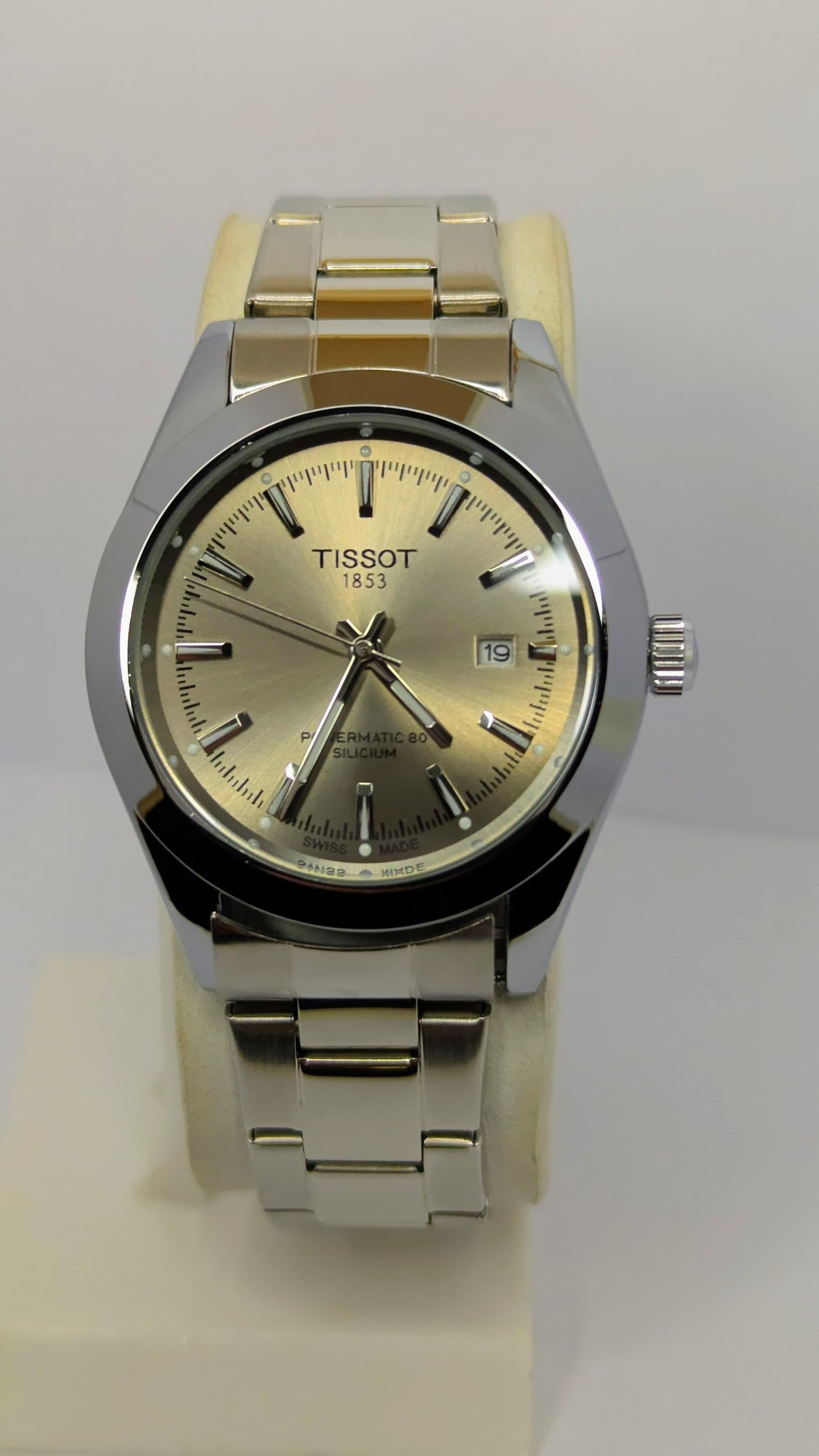 Tissot Powermatic 80 – Silver With Light Metallic Silver Dial.
