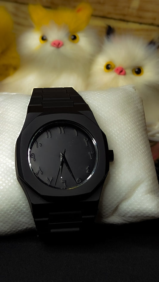 Original Arabic aura watch with fiber material (Black)
