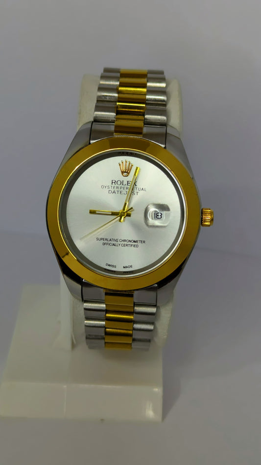 Rolex Date just 36mm Plain Dial.