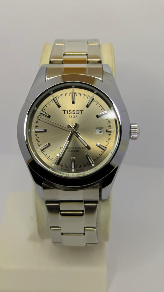Tissot Powermatic 80 – Silver With Light Metallic Silver Dial.