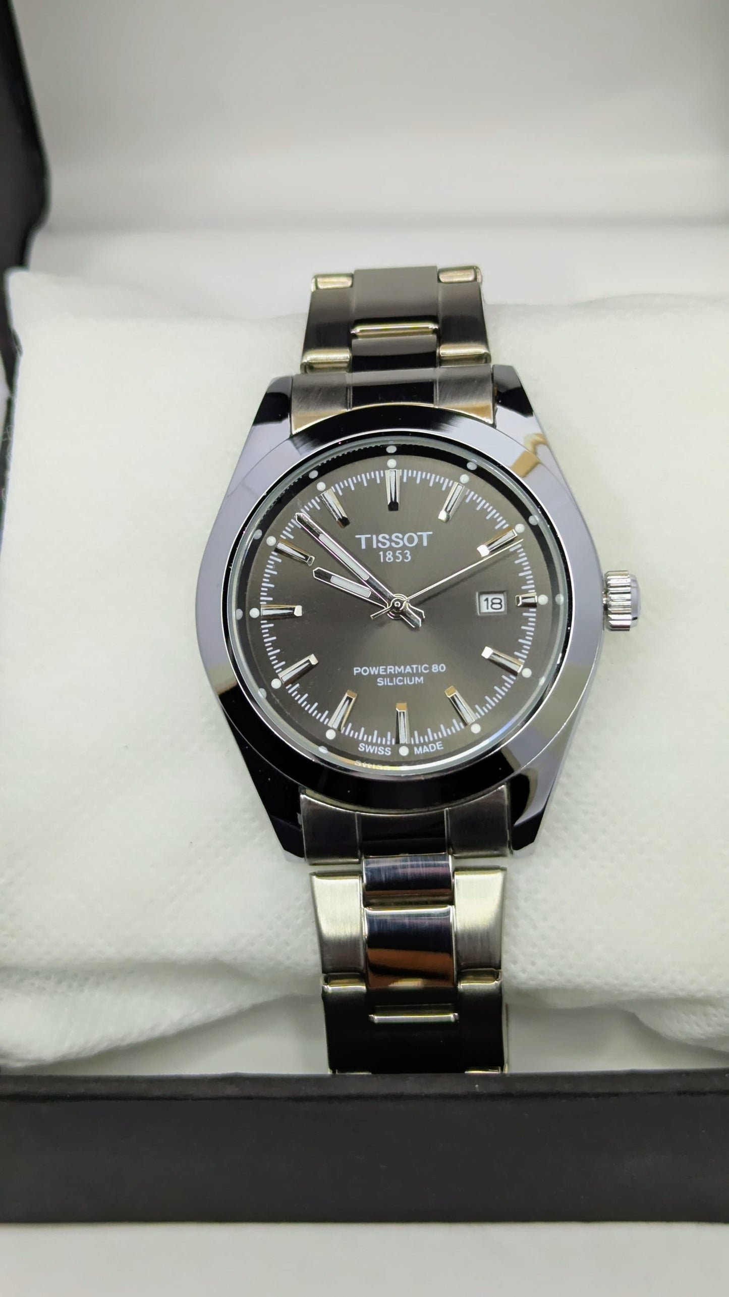 Tissot Powermatic 80 – Silver with Black Dial.